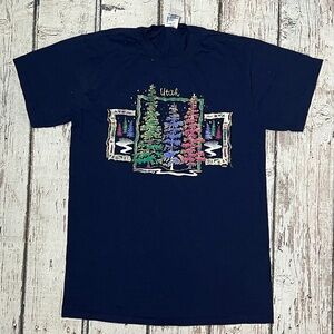 Vintage Utah Travel Tourism Vacation 1990s Crewneck Souvenir Destination tshirt